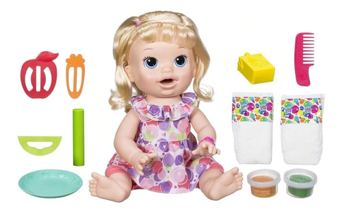 Baby Alive Sara Comiditas Divertidas 30 Frases Rubia Hasbro