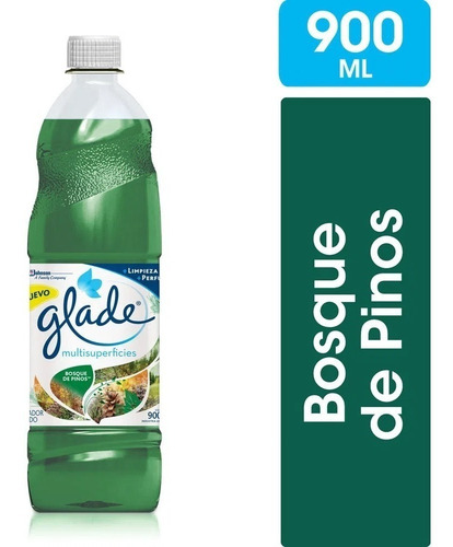 Imagen 1 de 1 de Limpiador De Pisos Glade Bosque De Pino 900 Ml.