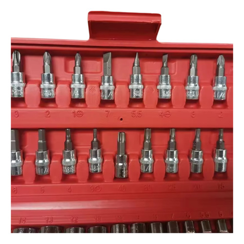 Set Dados Raches Cuadrante 1/2 Pulgadas 46 Piezas Kit