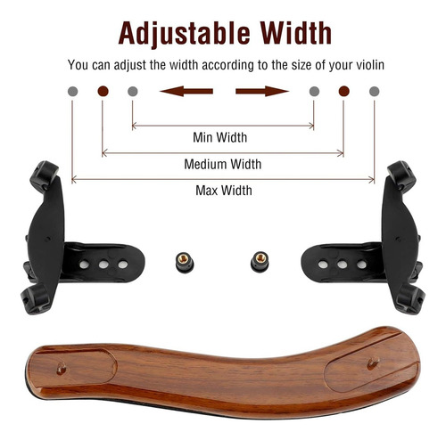 Cojin Para Violín Ajustable Soporte 4/4 3/4 Descansa Hombro