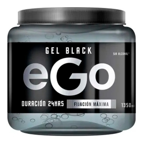 Gel Fijador Para Cabello Ego Black 1350 Ml