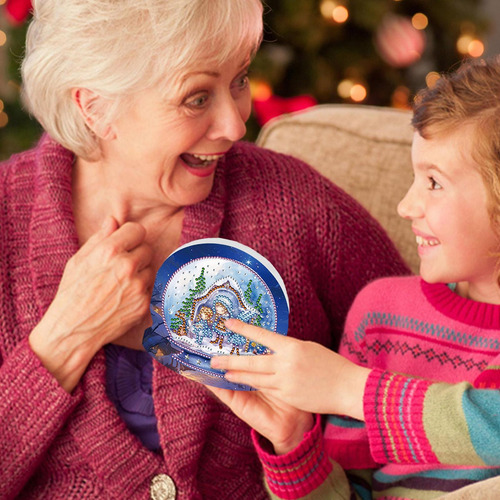 Tarjetas De Navidad Con Arte De Diamantes De Imitación 5d Ta