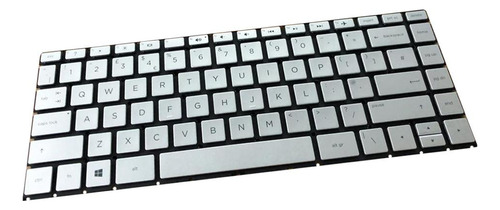 Conjunto De De Plateado En Inglés Para Portátil 14-ab010tx