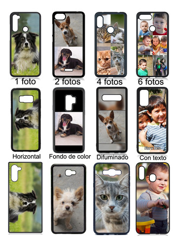 Funda Personalizada Foto Compatible Con Sony Case Carcasa Negro Z4