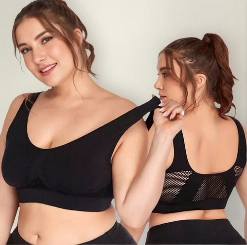 N Top Deportivo Secado Rápido Push Up Mujer Tallas Grandes