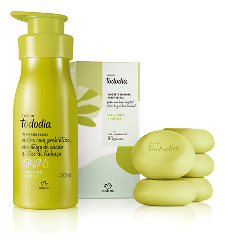 Natura Pack Crema Hidratante + Jabón Tododia Capim Limón 