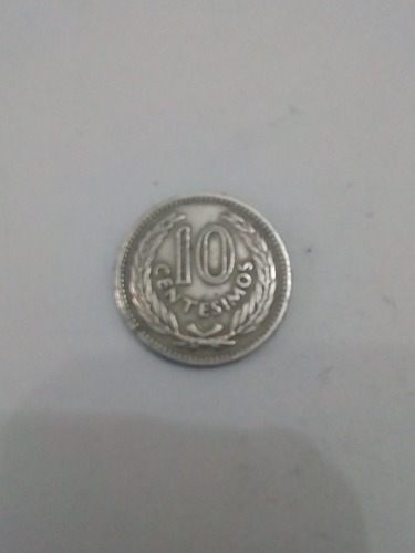 Moneda 10 Centésimos Uruguay 1953