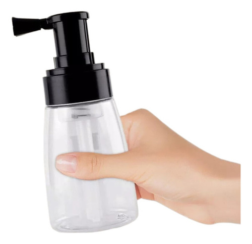 Cyt Frasco Spray Pó Recarregável Com Bomba E Tampa Preta