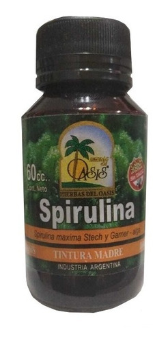 Imagen 1 de 1 de Tintura Madre De Spirulina X 60cc.