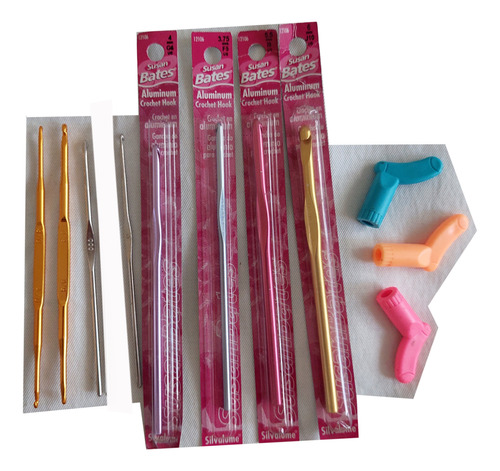 Set Agujas De Crochet  Importadas Susan Bates Macusa X 8 Und