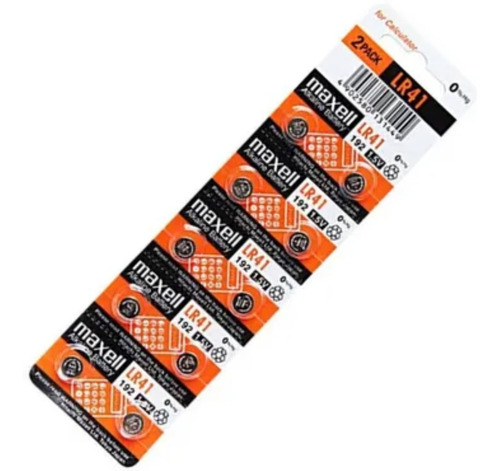 Imagen 3 de 7 de Pilas Maxell Lr41/ag3 192 Blister 10u. Original Distribuidor