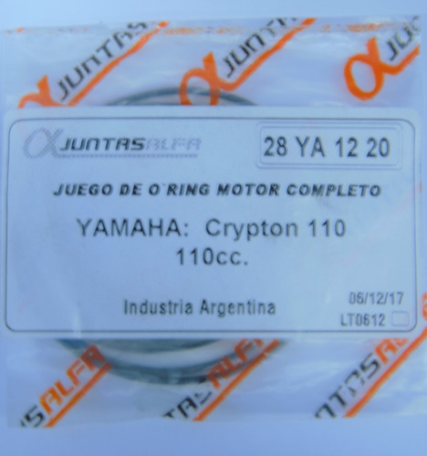 Reten O-ring Motor Yamaha Crypton //global Sales