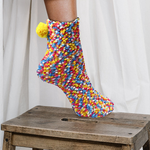 1 Par De Calcetines Gruesos Para Invierno, Calcetines Cálido