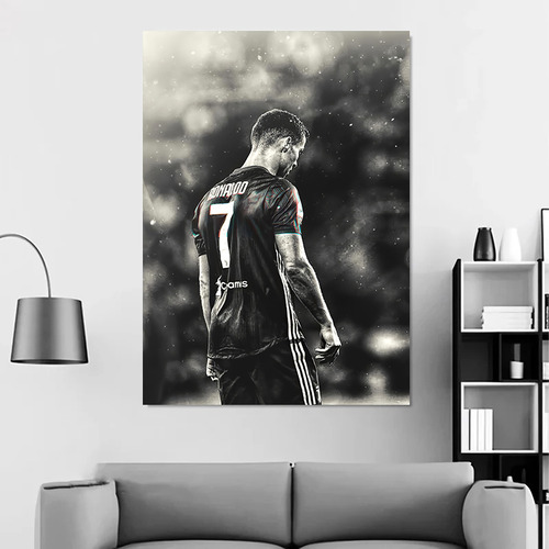 Lienzo Con Póster De Ronaldo, Regalos De Fútbol, Decoración