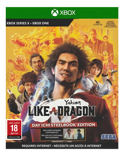 Jogo Yakuza Like A Dragon Day Ichi Steelbook Xbox One Eur Day Ichi Standard Microsoft Xbox One Físico