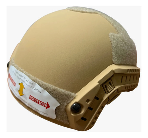 Casco Tactico Airsoft Paintball Ajustable Picatiny Coyote