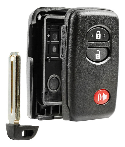 Smart Key Fob Keyless Entry Remote Shell Case &amp; Pad...