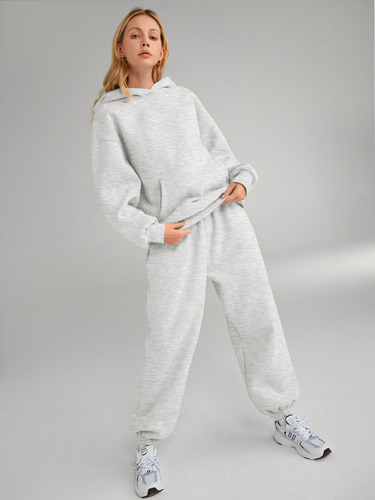Conjunto De 2 Piezas Para Mujer, Sudadera Y Pantalones Holga