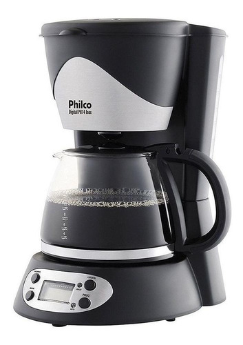 Cafeteira Philco PH14 Inox preta e prata 110V