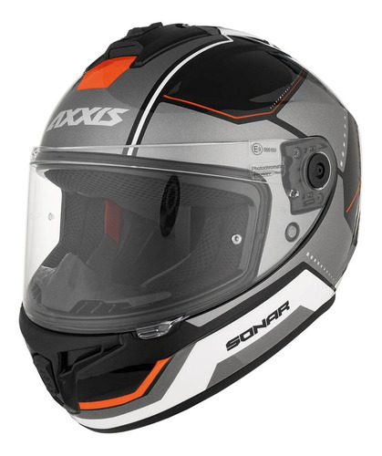 Casco Moto Integral Axxis Draken Sonar B15 Rojo Brillo 