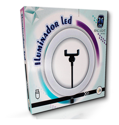Imagem 6 de 6 de Ring Light - 26cm - Iluminador De Led Com Suporte Ac3
