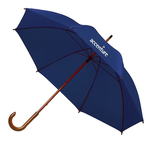 5 Paraguas Ejecutivos Personalizados Logo Estampado 1 Gajo 