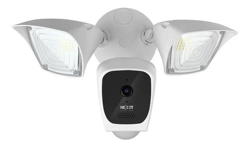 Camara Exterior Smart Nexxt Led Wifi C/ Luces Audio Y Alarma