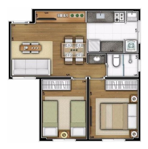 Imagem 24 de 30 de Apartamento À Venda, 45 M² Por R$ 255.000,00 - Tingui - Curitiba/pr - Ap0696