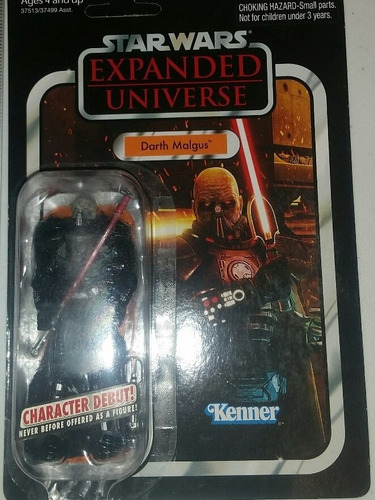 Darth Malgus Vintage Collection Star Wars Unpunched Card (Usado)