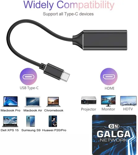 Adaptador Usb Tipo C A Hdmi Smartphone Modo Dex / Ready For