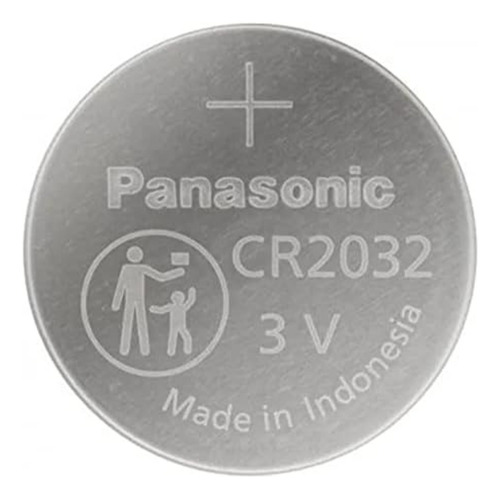 Pilas Cr 2032 Panasonic Tipo Botón Litio, 5 Tiras