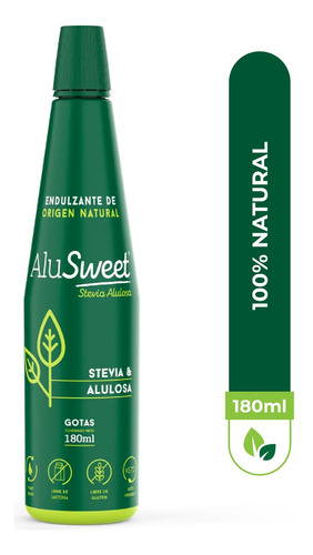 AluSweet Stevia Alulosa Gotas 180 ml