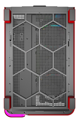 Gabinete Gamer Montech King 95 Pro Mid Tower, Atx Com 6 Fans Cor Vermelho