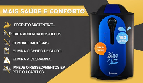 Aparelho Ozonizador Panozon Blue Star 4000 Kit Desmontavel