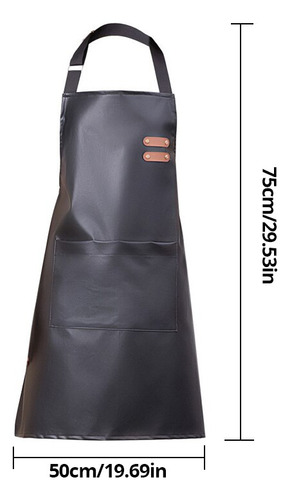 Delantal Impermeable Y Resistente Al Aceite Para Mujer, 1 Pi