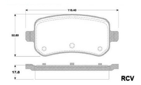 Balatas Disco  Trasera Para Volkswagen Routan   2012