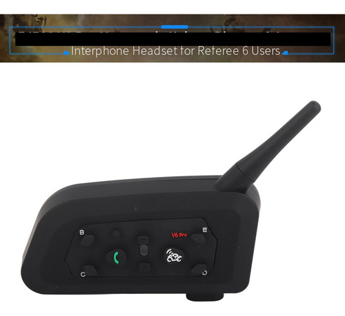 Ejeas V6 Pro De 2 Intercomunicadores Ip65 Voz Hd Negro