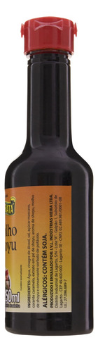 Molho shoyu Maratá Gota sem glúten em frasco 150 ml