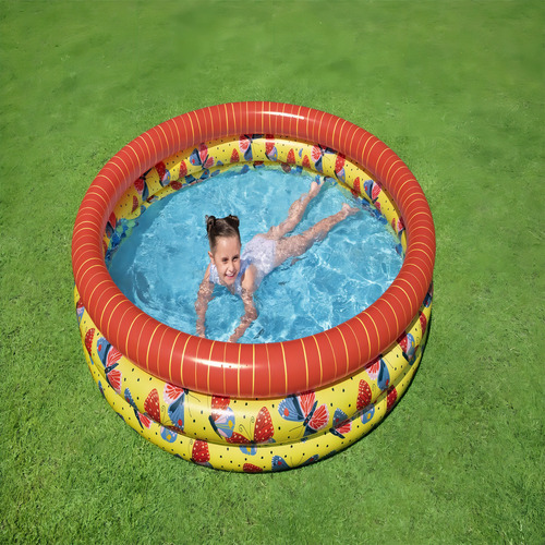 Piscina Mariposas 168x38cm - Bestway Color Rojo