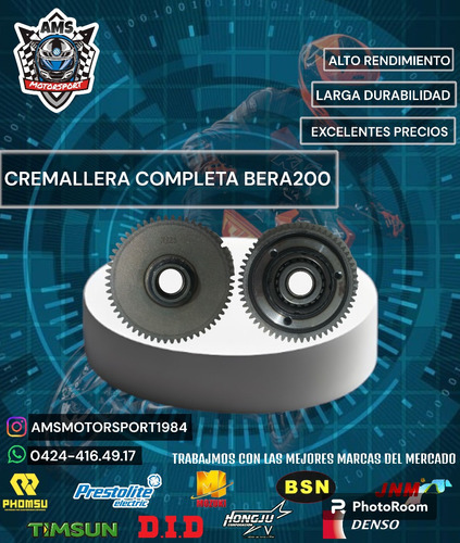 Cremallera Completa Bera 200