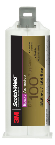 Adesivo Epóxi 3m Scotch-weld Dp100 Plus Clear 48,5 Ml Duo-pa