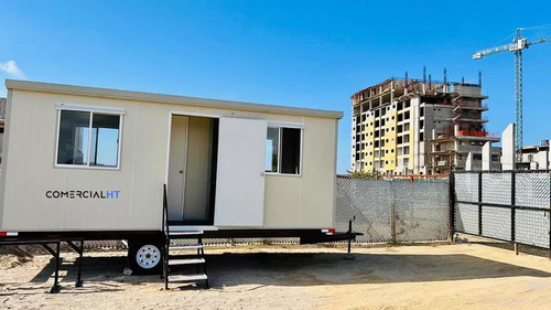 Caseta Móvil Remolque, Oficina Móvil 8x24 - Con Baño Y Priv.