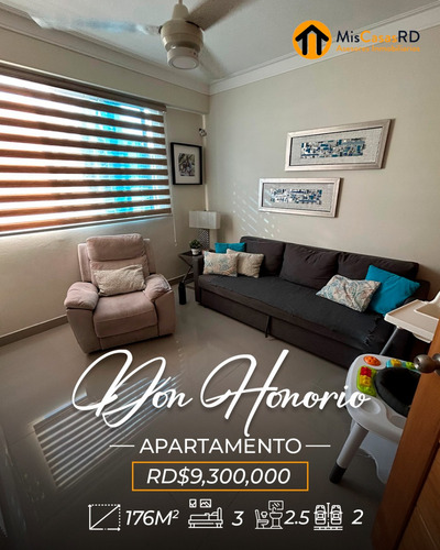 Hermoso Y Amplio Apartamento En Don Honorio En Venta