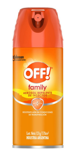 Repelente En Aerosol Off Family 170 Ml