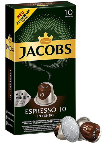 Cápsulas Nespresso Compatibles Café Jacobs Espresso Intenso