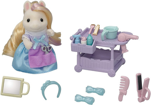 Calico Critters Pony Hairdresser Estilista Sylvanian Ternuri