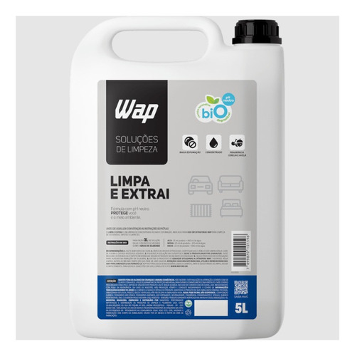 Detergente Extratoras Estofado Tapete 5 L Limpa E Extrai Wap