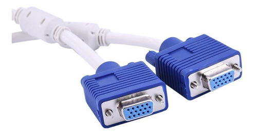 Cable Adaptador Splitter Vga Macho A 2 Vga Hembra Video