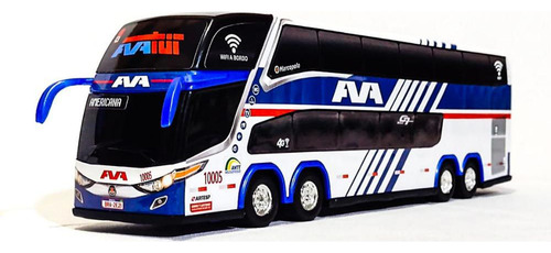 Miniatura De Ônibus Viação Ava 1800 Dd G7 1/43 Colecionável