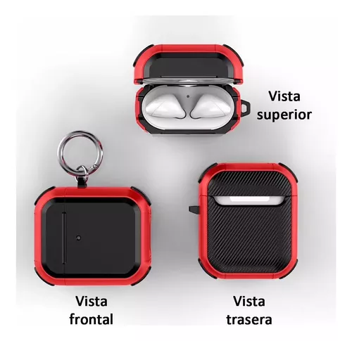 Funda Uso Rudo Para AirPods 3 + Pluma Limpiadora + Gancho